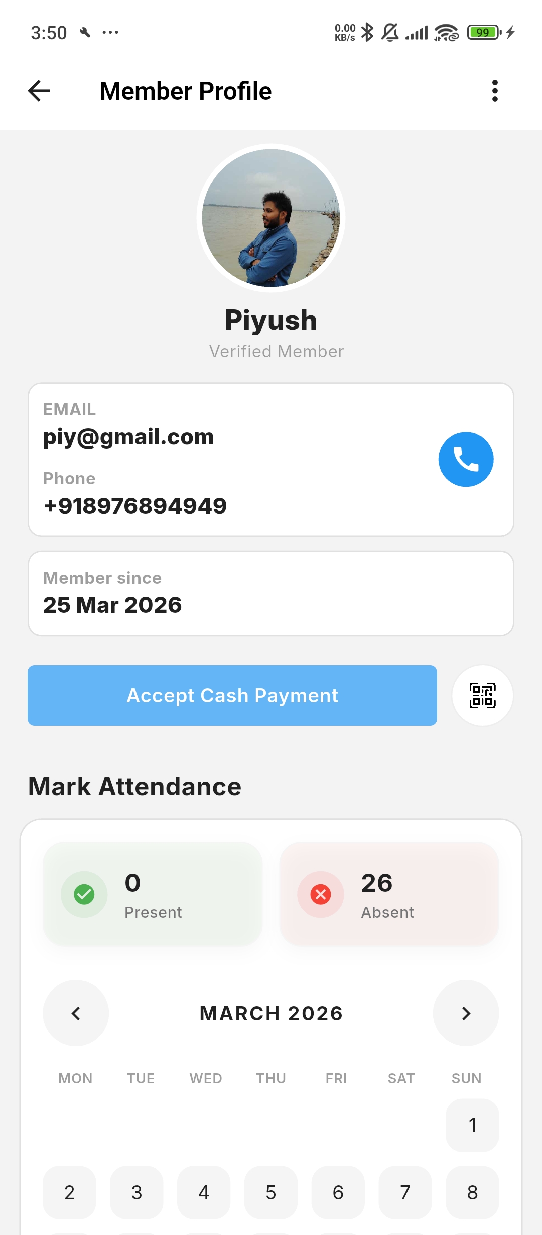 Mobile Payment Screen